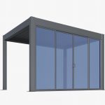 Pergola mit Glasschiebewand