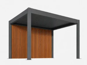 Deko-Aluminiumwand aus Aluminium mit modernem Lamellendesign